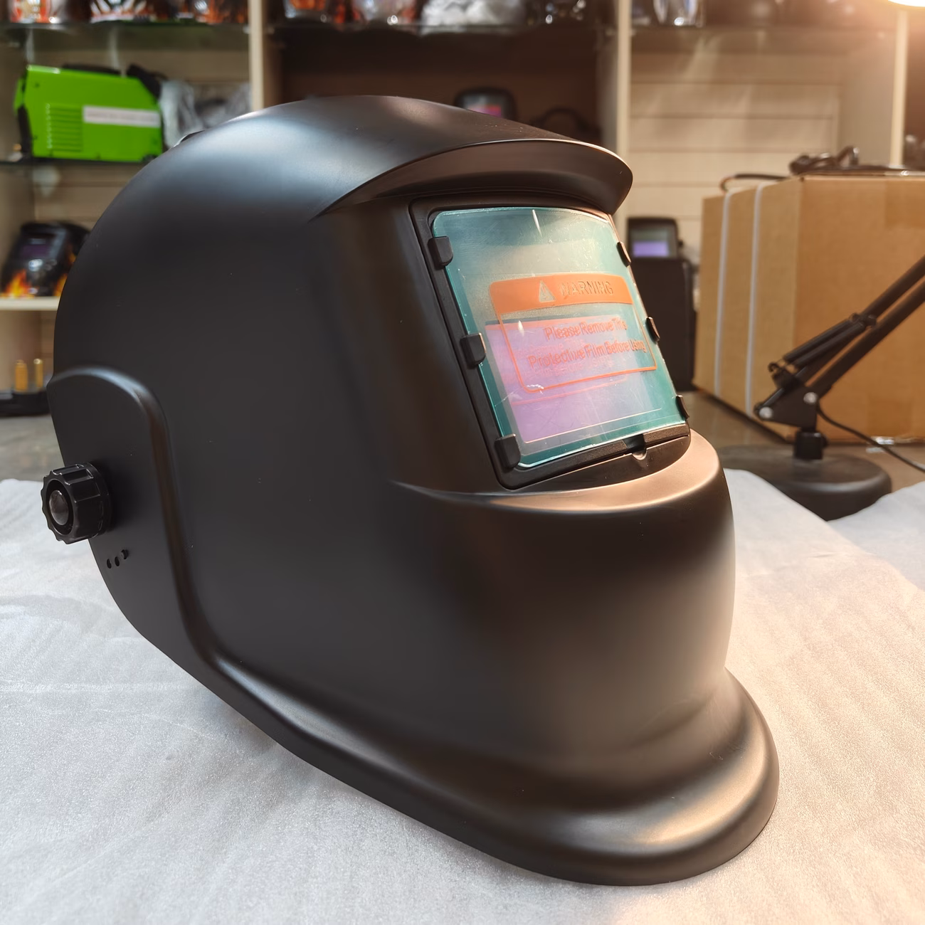 Careta de soldadura con autooscurecimiento, SU SAFE-UP Careta de soldadura negra,