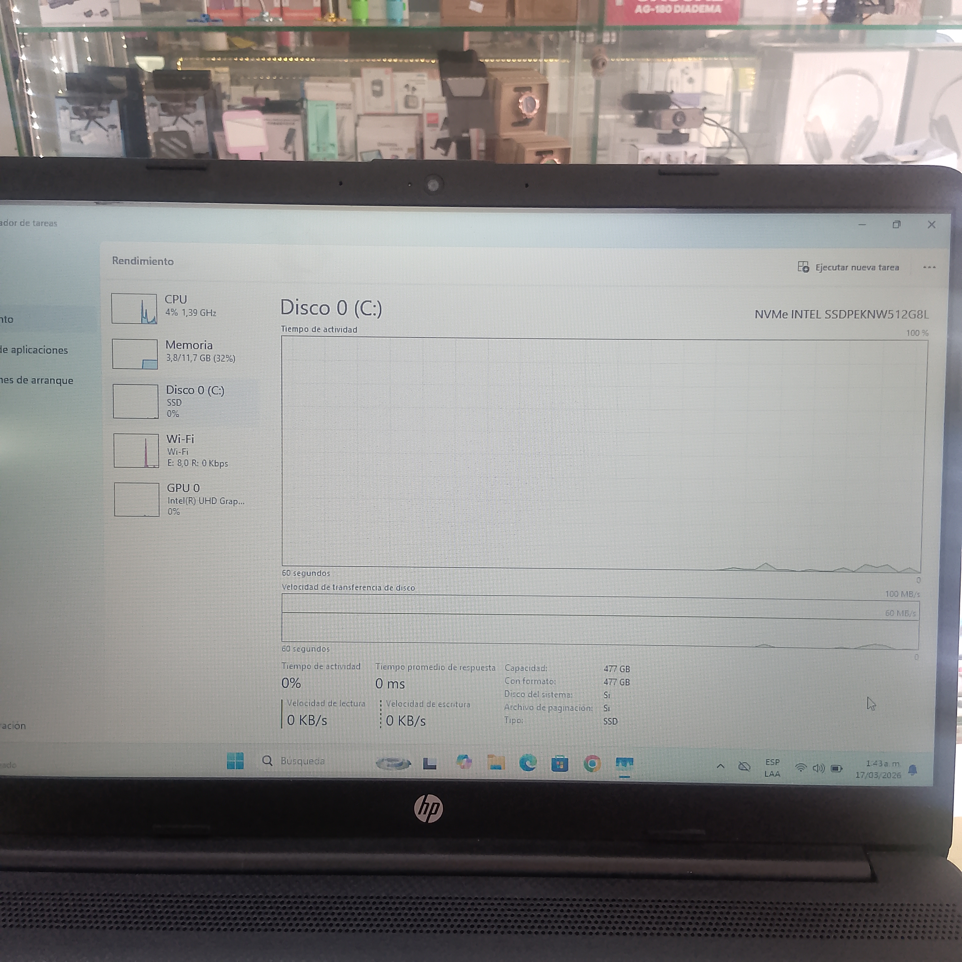 Hp core i3 de 11ava generación