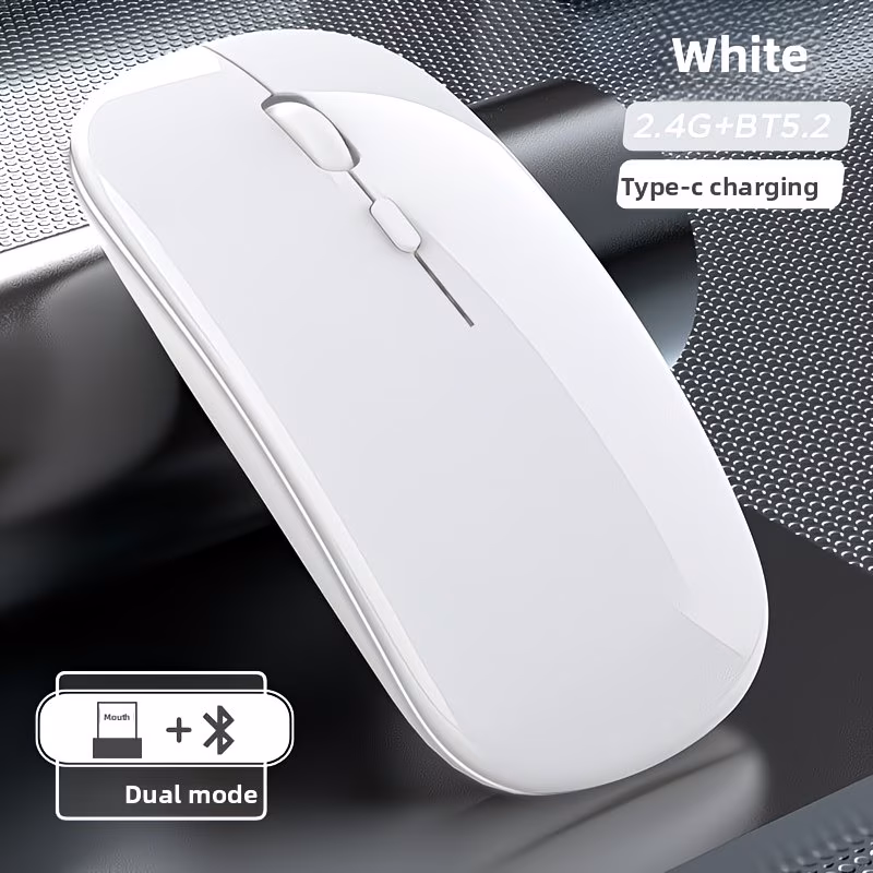 Mouse Recargable de Doble Modo (Wi-Fi y Bluetooth)